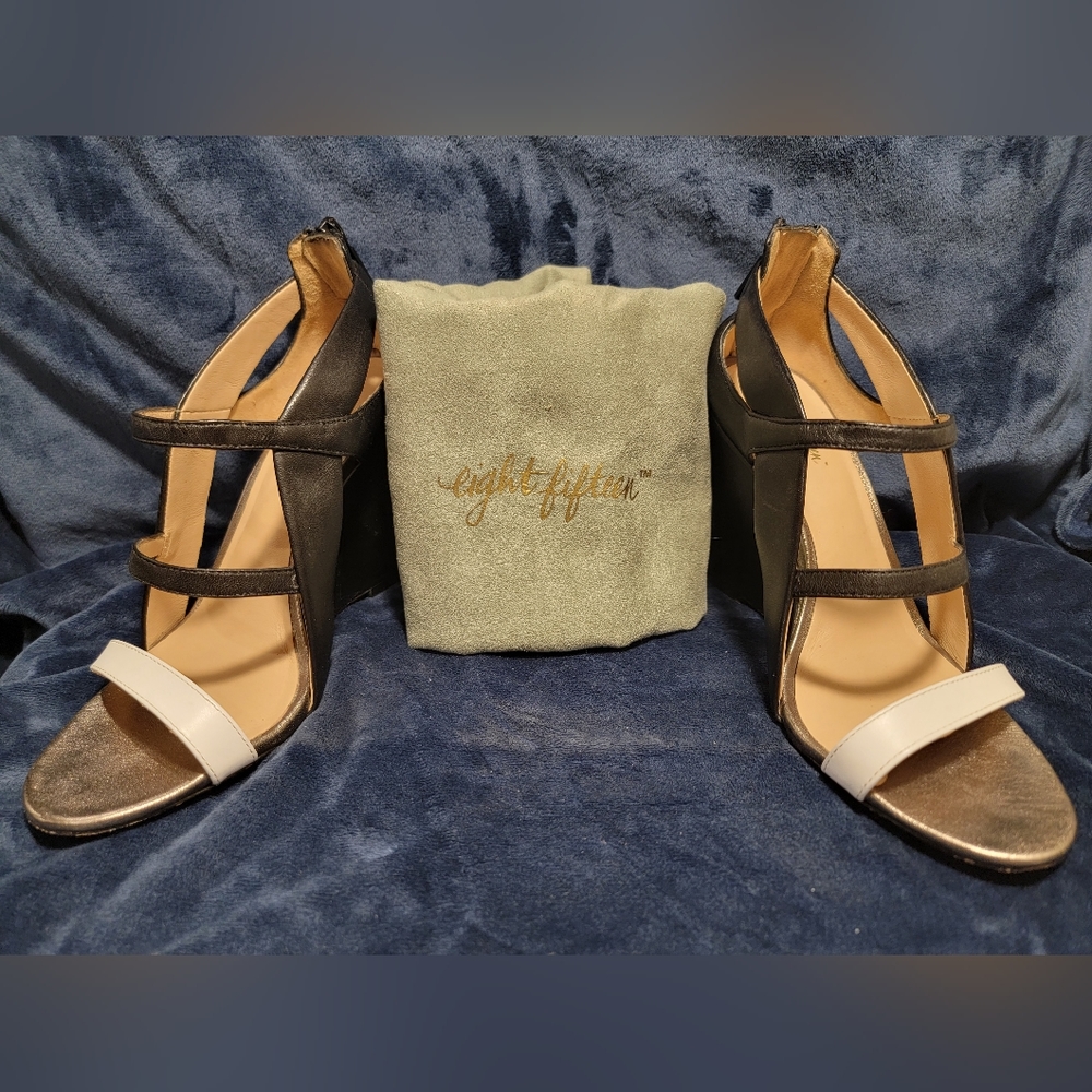 Eight Fifteen Tilt Strappy Wedge Sandals